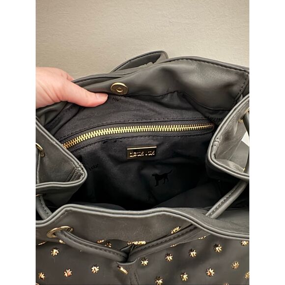 NWT Deux Lux Etoile Vegan Leather and Gold Studded Backpack $138 MSRP - Picture 3 of 8